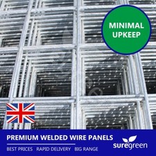 Premium Galvanised Welded Wire Panel | 2.4m x 1.22m | 50mm Hole | 12G | 4 Pack