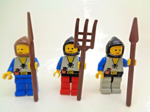 Lego peasant minifigures - x,