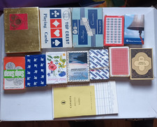 JOB LOT 12  PACKS VINTAGE PLAYING CARDS  DE LA RUE  BRIDGE ETC
