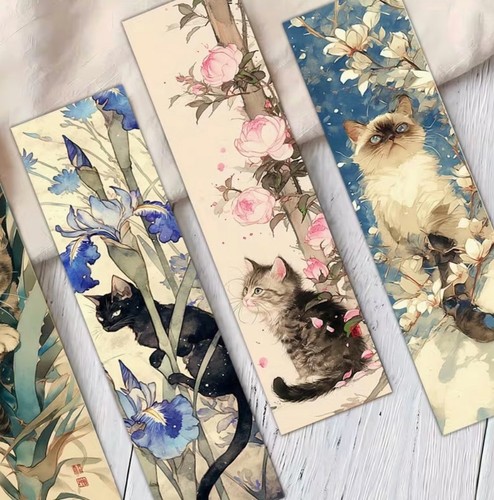 Bookmarks oriental style cat - oriental,