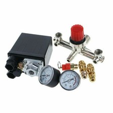 Air Compressor Pressure Control Switch Valve Manifold Assembly Gauge Part Spare