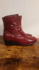 PAVERS LEATHER BOOTS RED PEAR