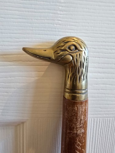 Vintage brass duck head - vintage,