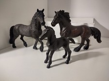 Schleich Fresian, 1 Adult Male, 1 Adult Female, 1 Filly