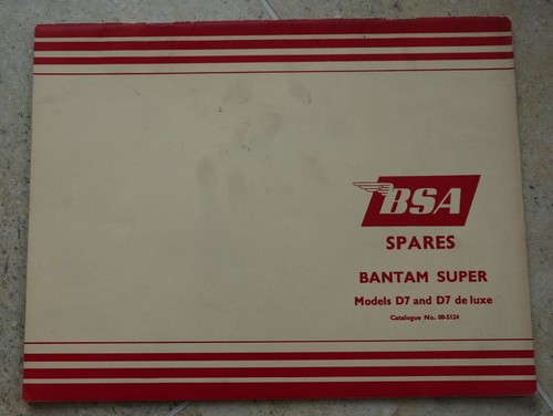 Bsa bantam genuine parts - bsa,