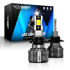 NOVSIGHT 72W 15000LM H4 LED Headlight Bulbs Kit High Low Beam 6500k White Bright