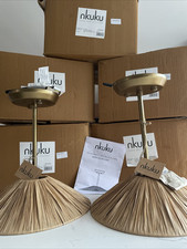 Nkuku Katari Raffia Ceiling Light RRP £110 Each.