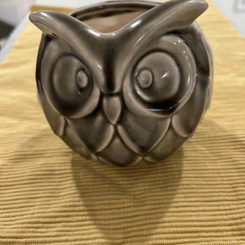 Vintage owl planter - owl,