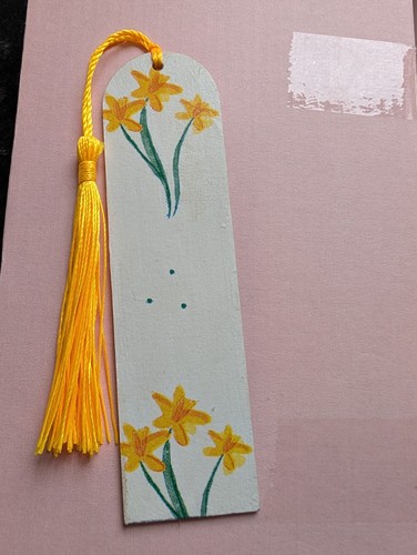 Daffodil decoupage wooden - daffodil,