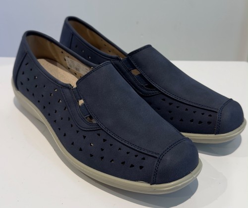 Boulevard navy blue slip - navy, slip-on