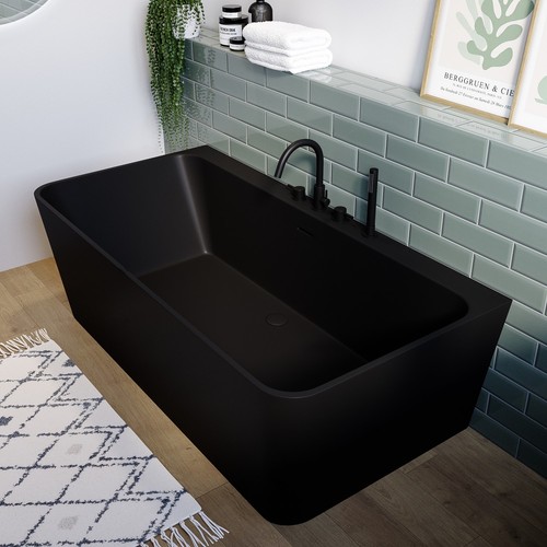 Matt black freestanding - matt,