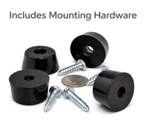 1" x 1/2" Tapered Rubber Feet