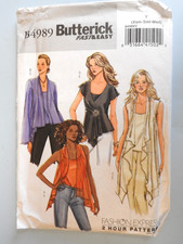 Butterick B4989 sewing pattern