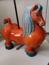 Rare Aldo Londi Bitossi Horse Table Lamp Pristine Condition