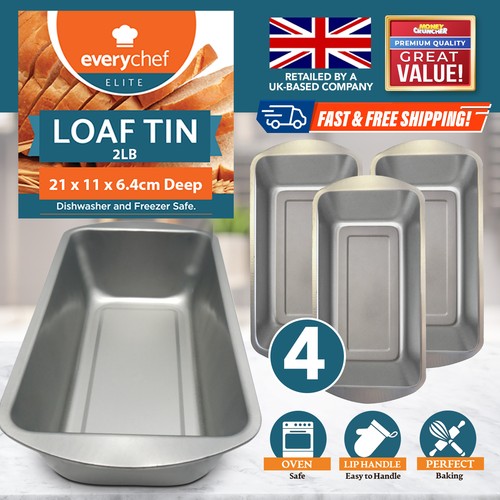 4pk 2lb loaf tin set - tin, 21