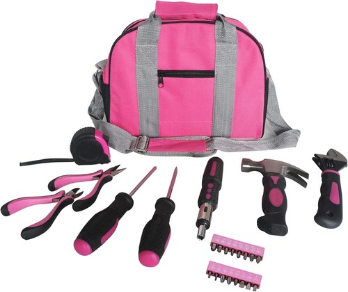 Pink tool kit bag - pink,