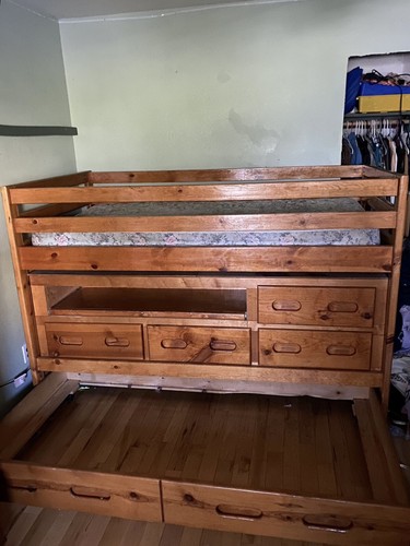 Wooden bunk beds - bunk,