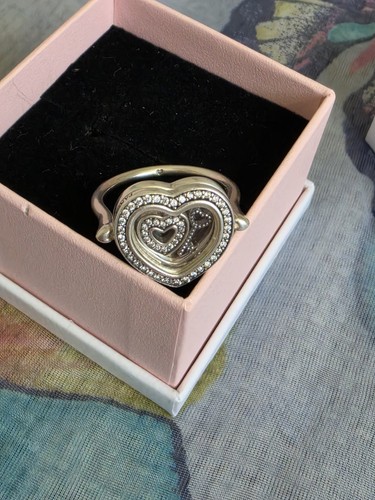 Pandora silver floating - floating, heart