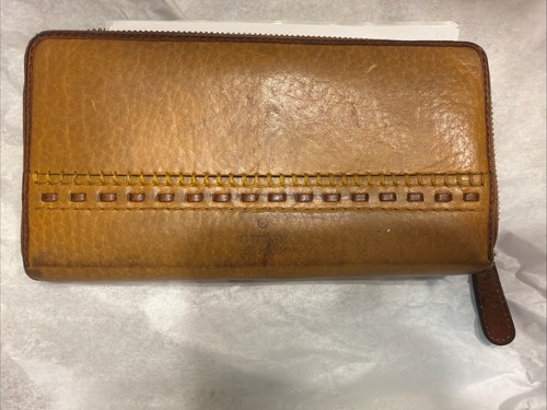 Brown leather gucci wallet - brown,