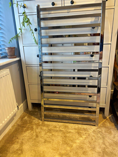 Chrome ladder heated - heated, towel