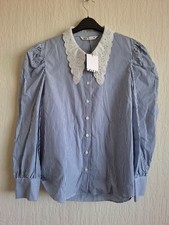 Zara Blue and White Striped