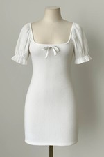 Boohoo soft girl style white