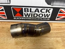 Black Widow Suzuki GSXR1000 L7 - 2017 - 2024 Titanium Exhaust Link Pipe
