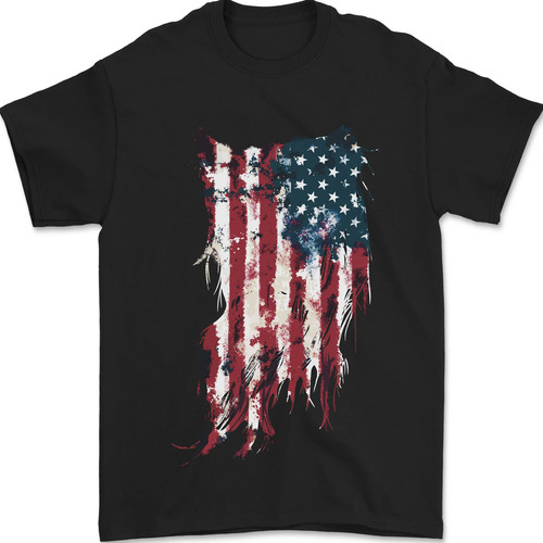 Distressed american stars - american, &