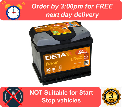 Db442 deta power car battery - deta,