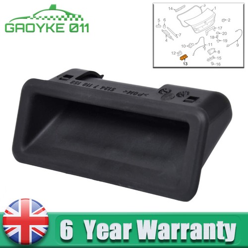 Boot lid tailgate push button - push,