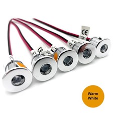 5 X SMALL 12 VOLT LED MINI