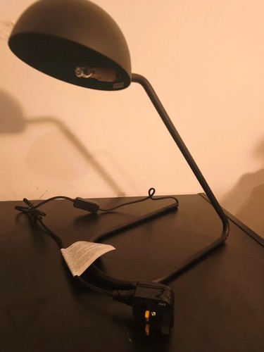 Minimalist black metal desk - minimalist,