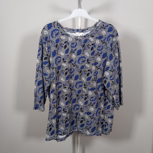 Cotton traders blue top - traders,
