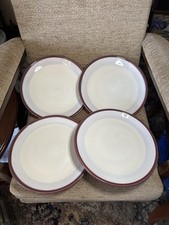 Denby Intro Alfresco Set Of 4 Large Dinner Plates 