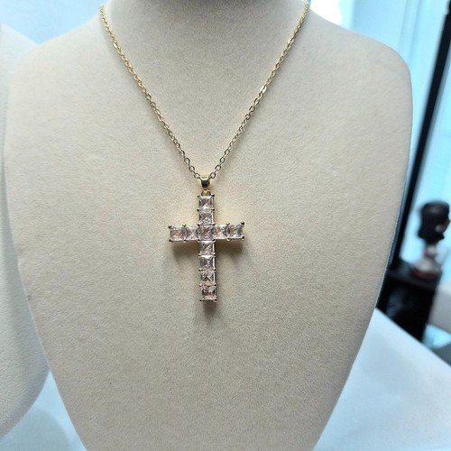 Elegant cross shape - cross, titanium
