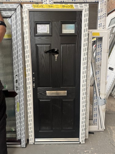 New composite door black front - composite,