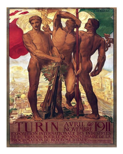 Vintage art nouveau poster - vintage,