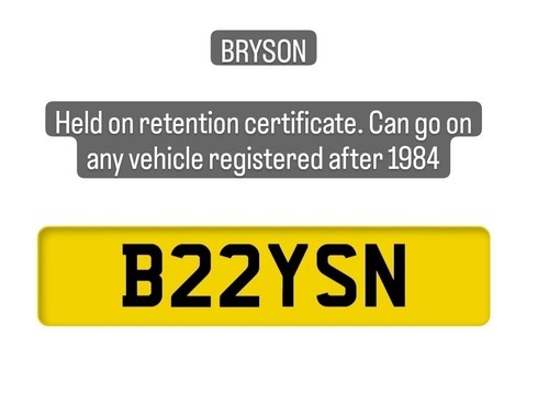 Bryson private registration - private,
