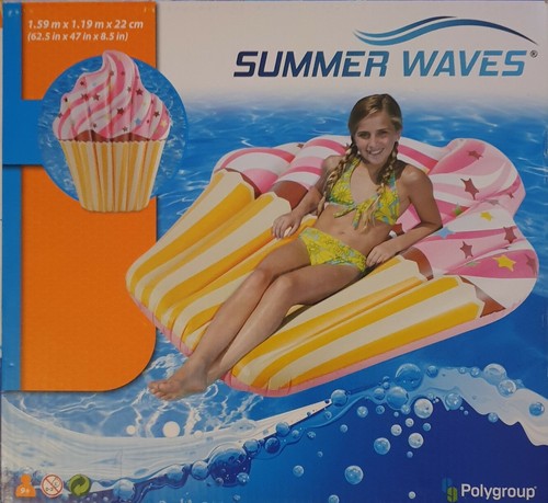 Inflatable cupcake lounger - inflatable,