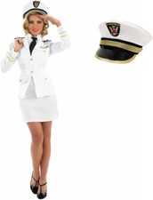 Womens White Captain Costume