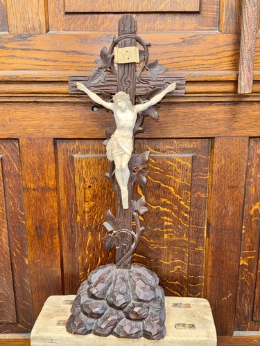 Large black forest - forest, carved