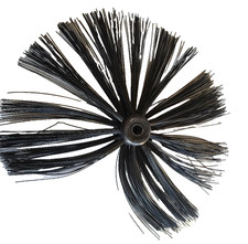 2 X Chimney Brush Head Sweep Universal Cleaning Drain Rod 16 Inch 400mm SECONDS