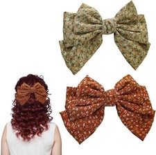 Flower Hair Bow Clip for Women