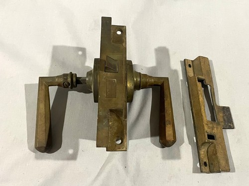 Antique brass french door - antique,