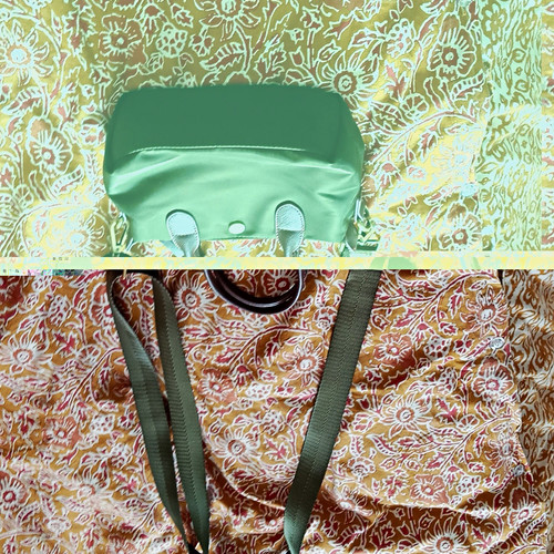 Women green nylon top - green,