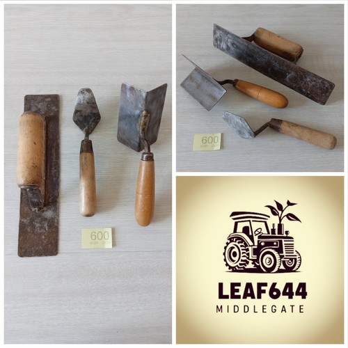 Bricklaying trowels old - 3x,
