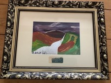 Original Reggie Kray Oil On Card Painting.