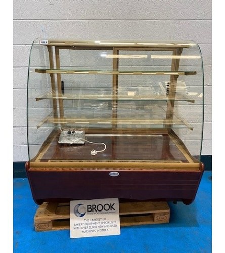 Curved glass display counter - counter,