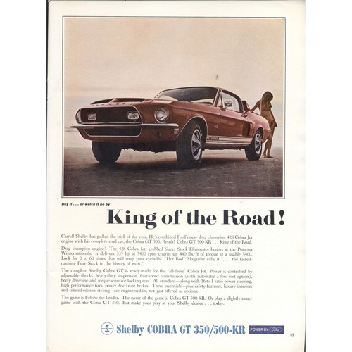 Vintage 1968 shelby - 1968, cobra