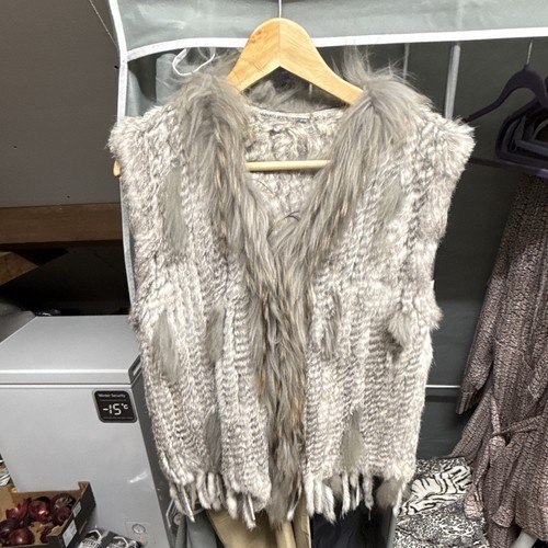 Genuine grey rabbit fur - genuine,